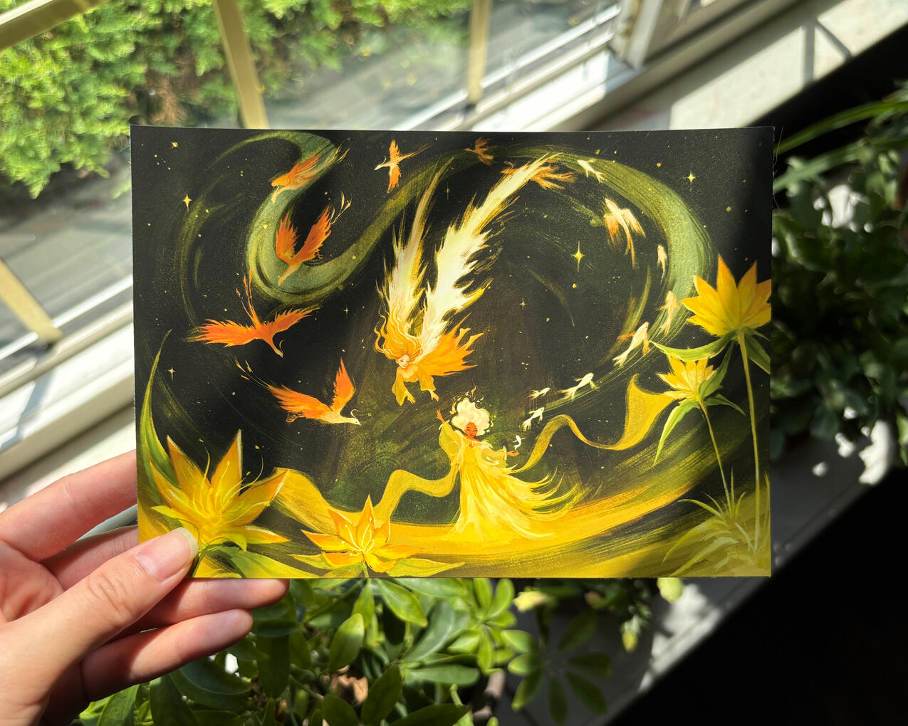 With a breath, life arises