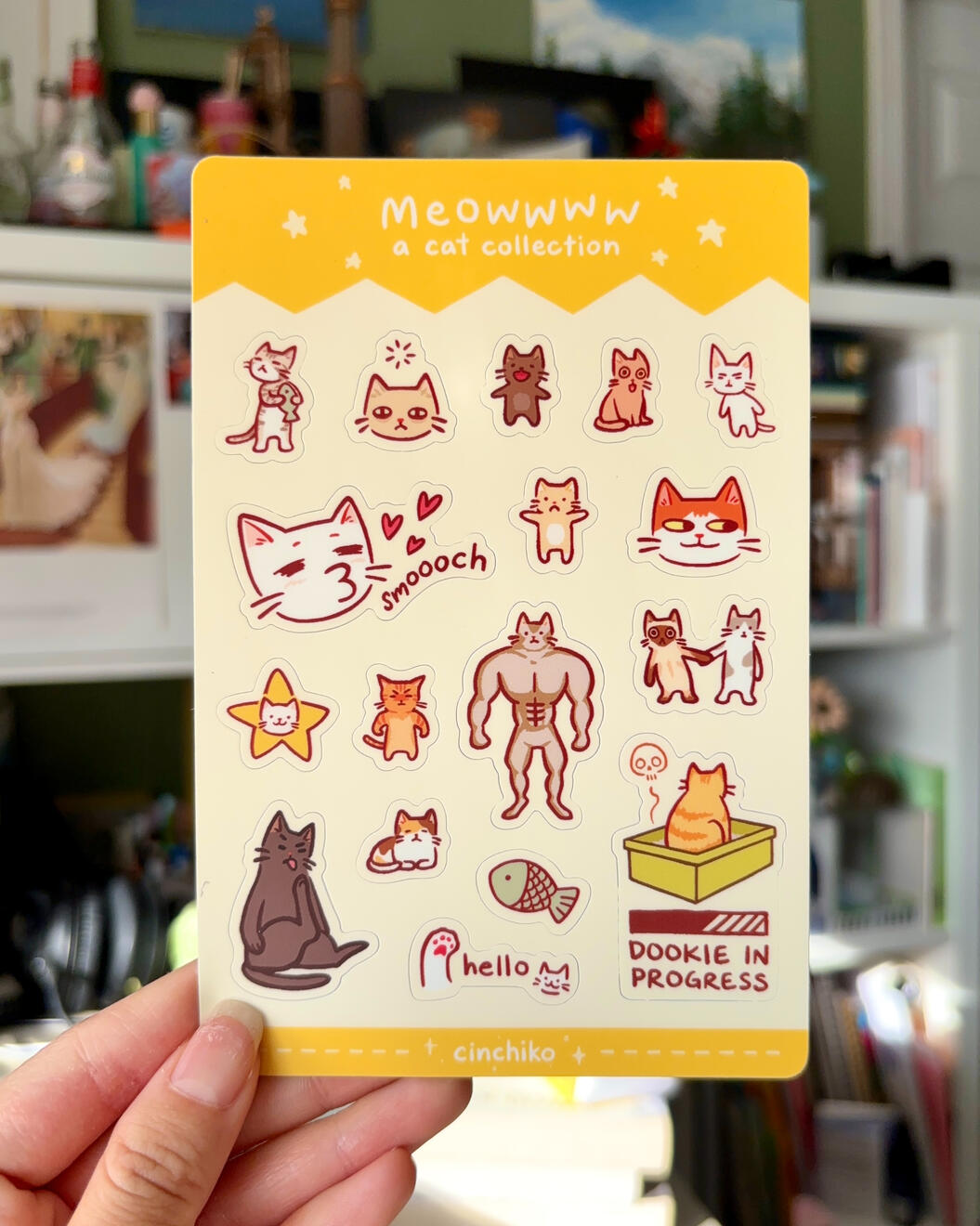 A Cat Collection Sticker Sheet